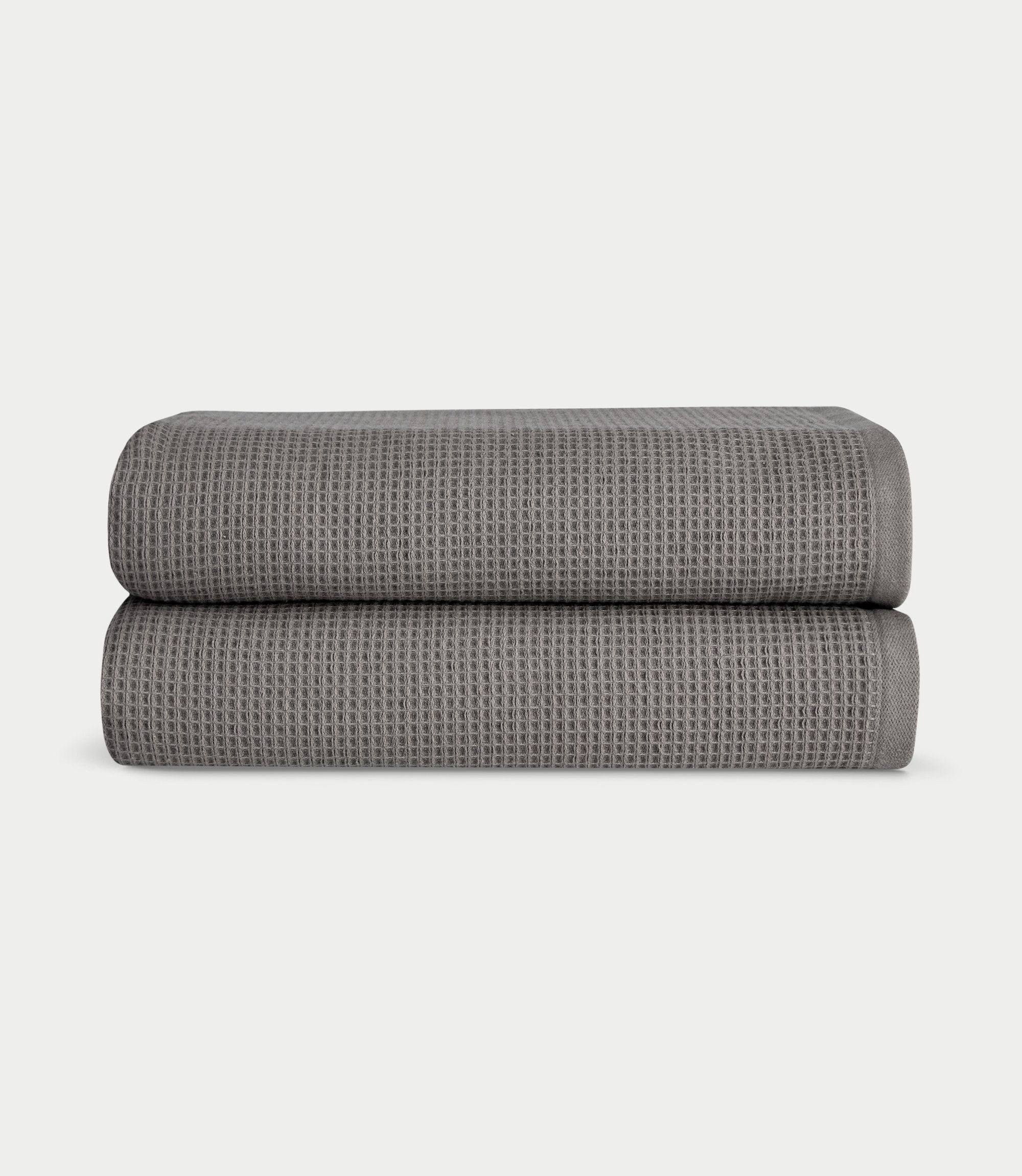 Luxury Bamboo Blend Bath Towels - Waffle Weave