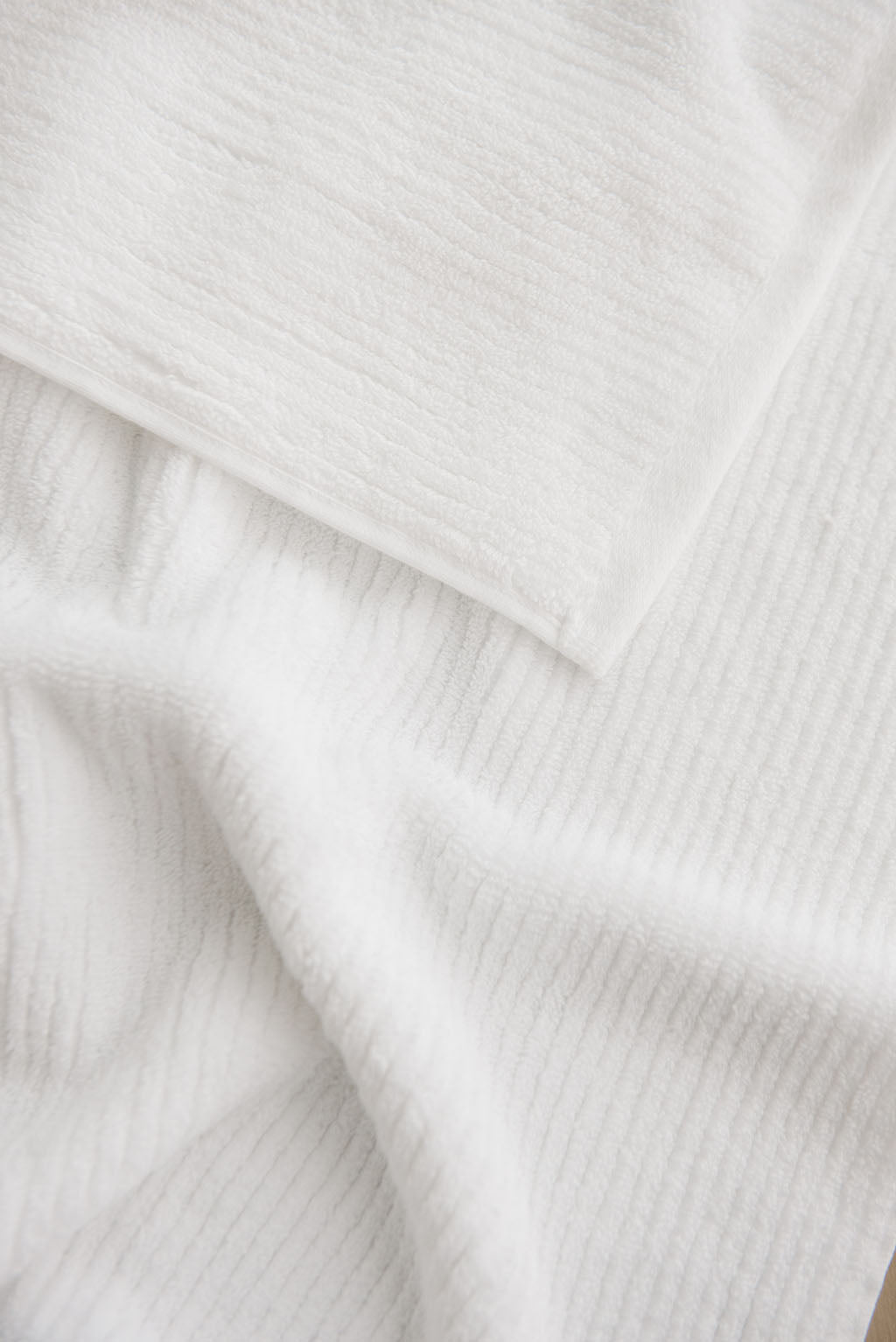 Ribbed Terry Bath Towel Set - Cotton And Bamboo Blend Bath Towels