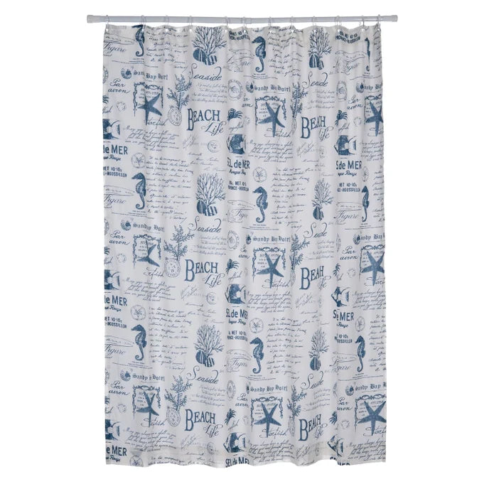Beach Life Shower Curtain - Coastal Shower Curtains