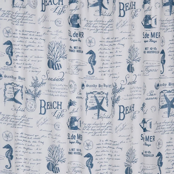 Beach Life Shower Curtain - Coastal Shower Curtains