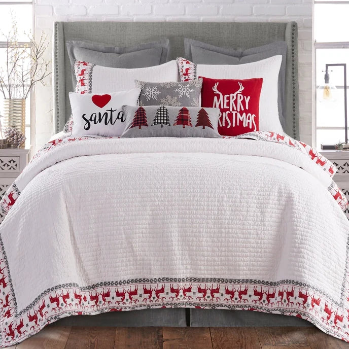 Rudolph Christmas Trees Pillow- Christmas Themed Pillows