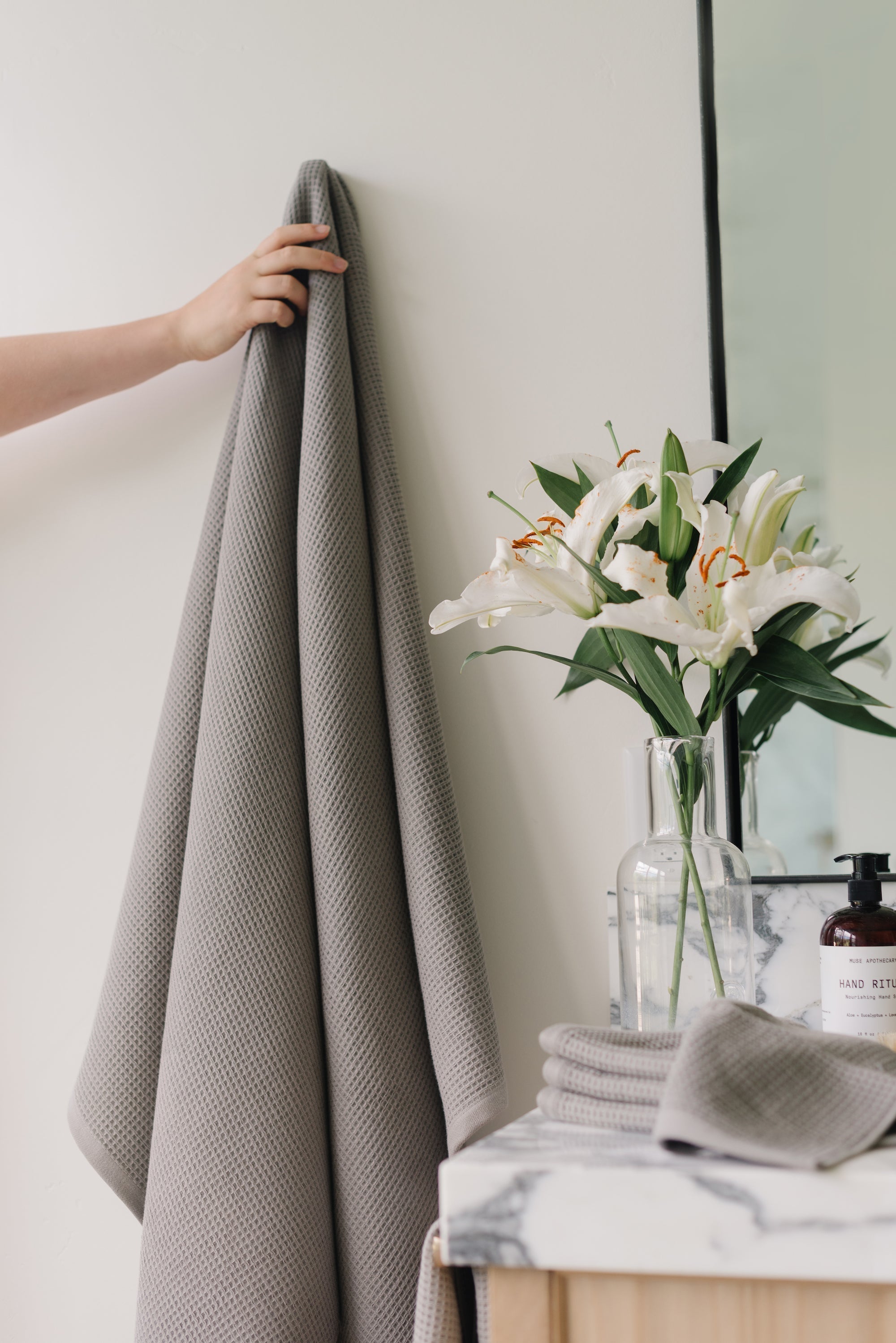 Waffle Bath Sheets - Cotton And Bamboo Blend Bath Sheets