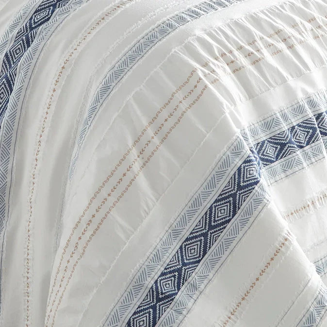 Pickford 100% Cotton Duvet Cover Set - Coastal & Nautical Bedding Sets - Blue
