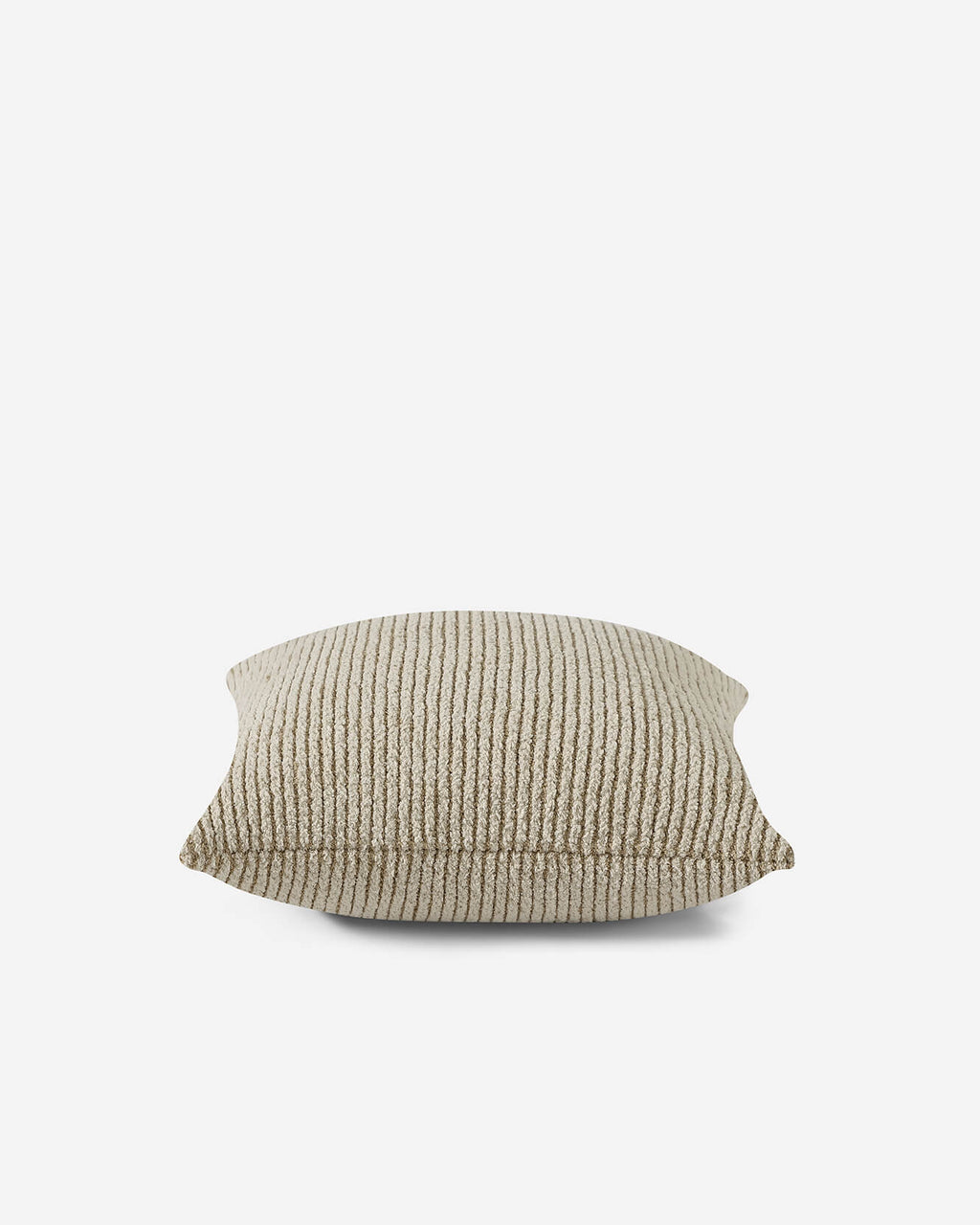 Luxury Two-Tone Ribbed Throw Pillow