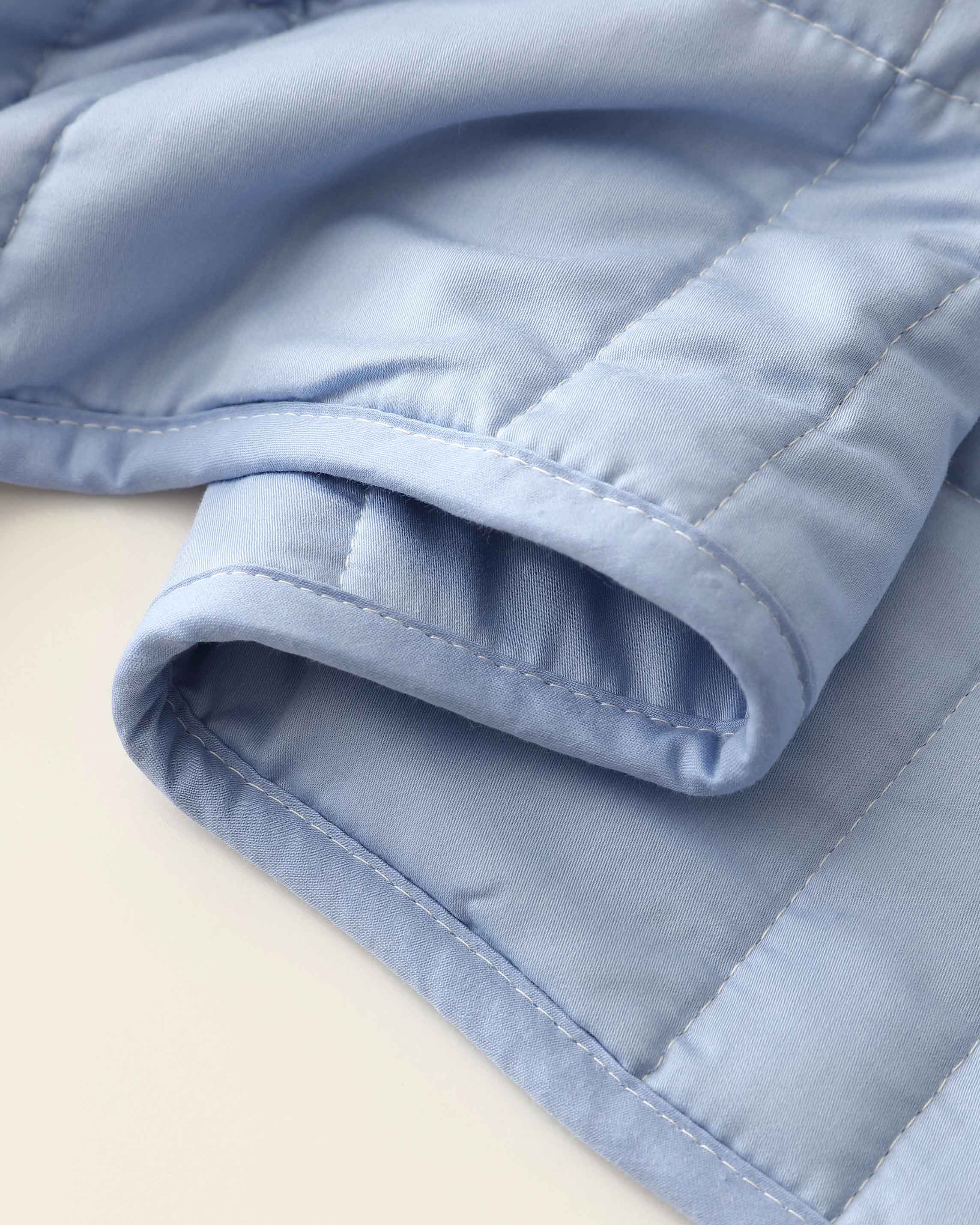 Soft Luxurious Weighted Mini Throw Blanket 100% Cotton