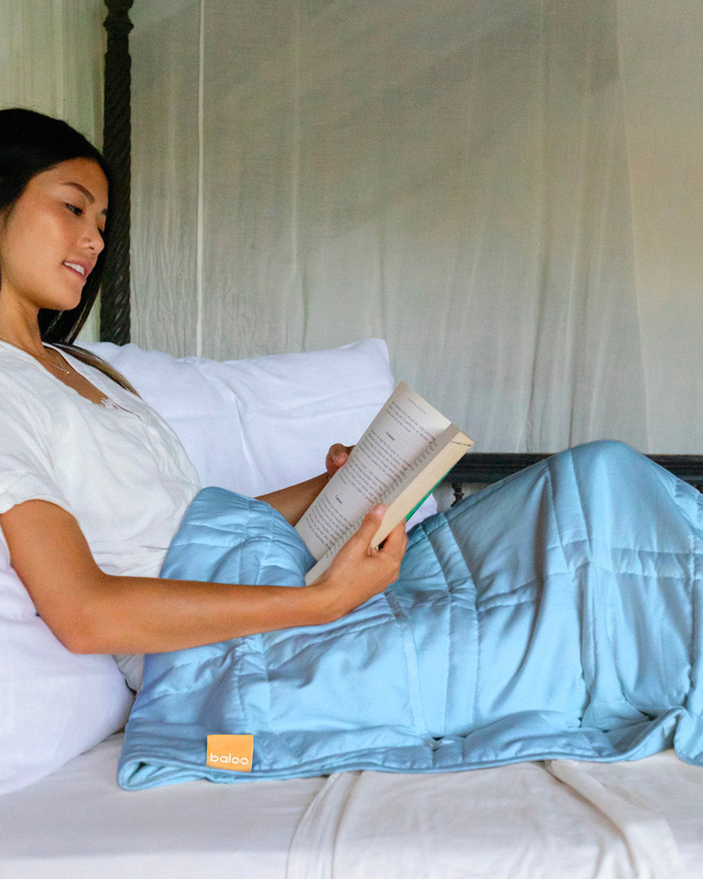 Soft Luxurious Weighted Mini Throw Blanket 100% Cotton