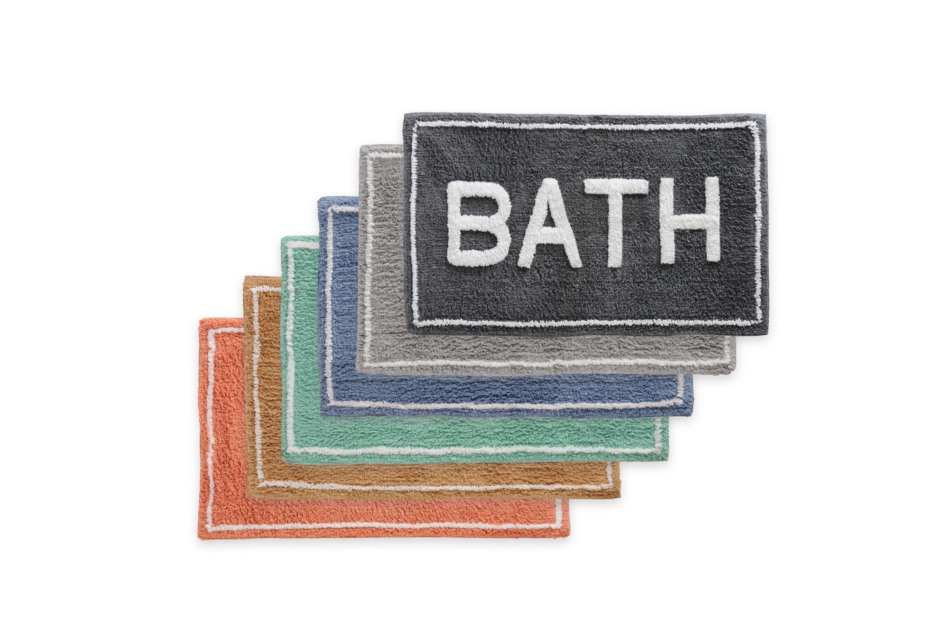 ST Mary¡¯s 2 Piece 100% Cotton Tufted Bath Rug Set with Latex Backing