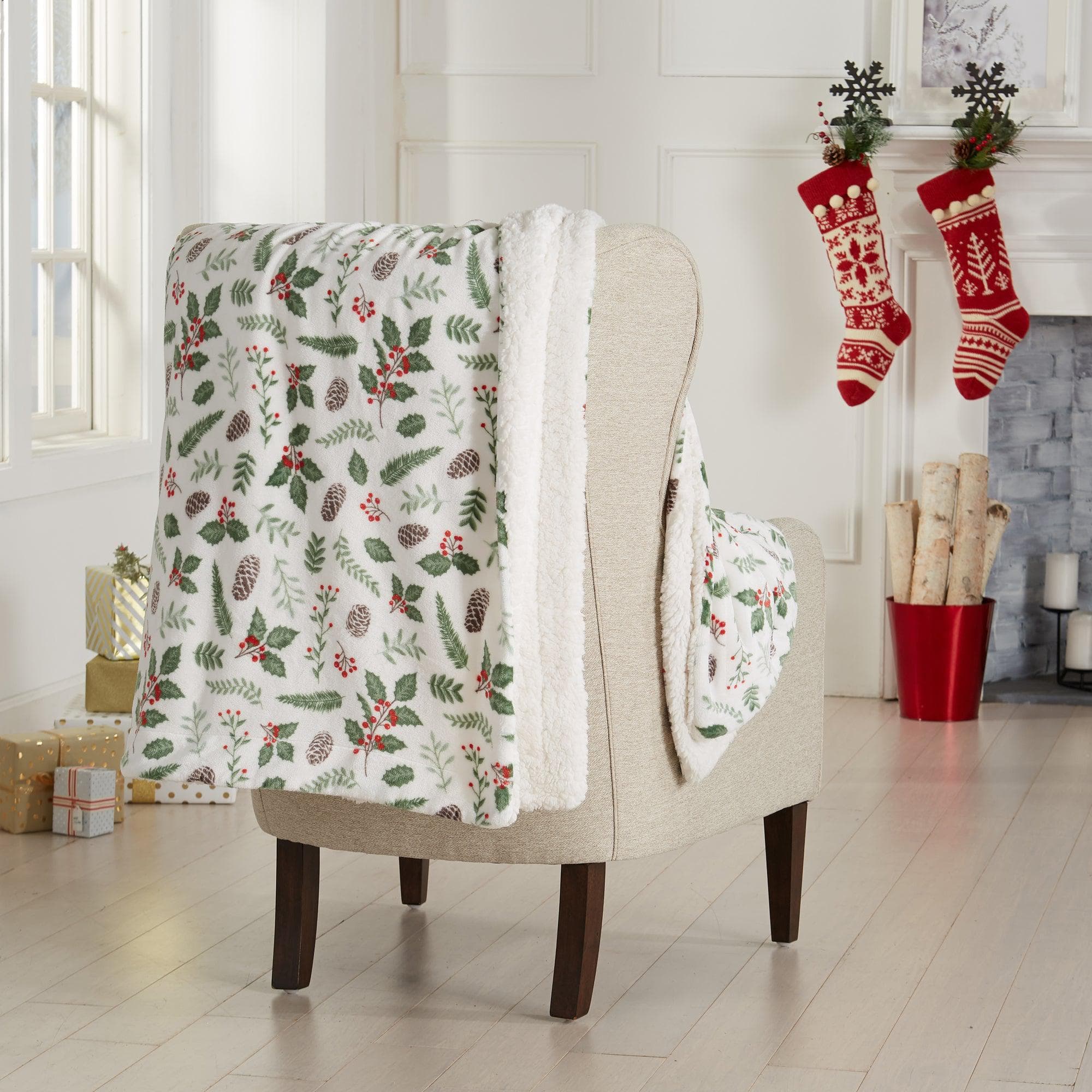 Christmas Sherpa Throw Blankets - Christmas Themed Quilts
