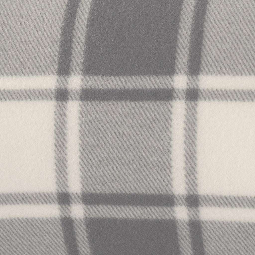 "Plaid Fleece Sheet Sets - Navy Blue, Grey, Red & Black"