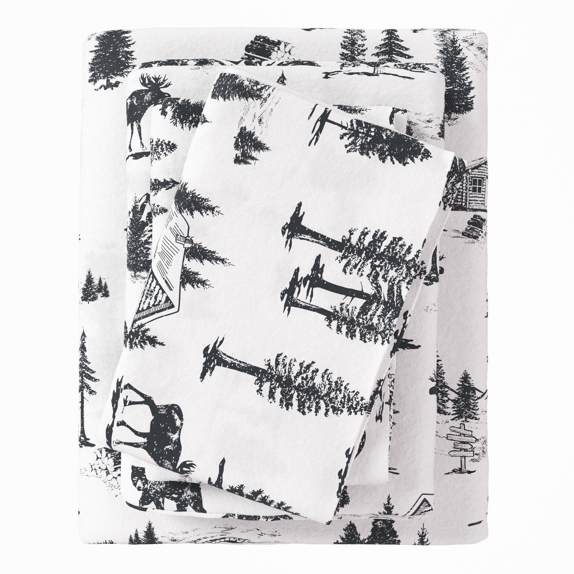 4-Piece Turkish Cotton Flannel Sheet - Fall & Christmas Sheets