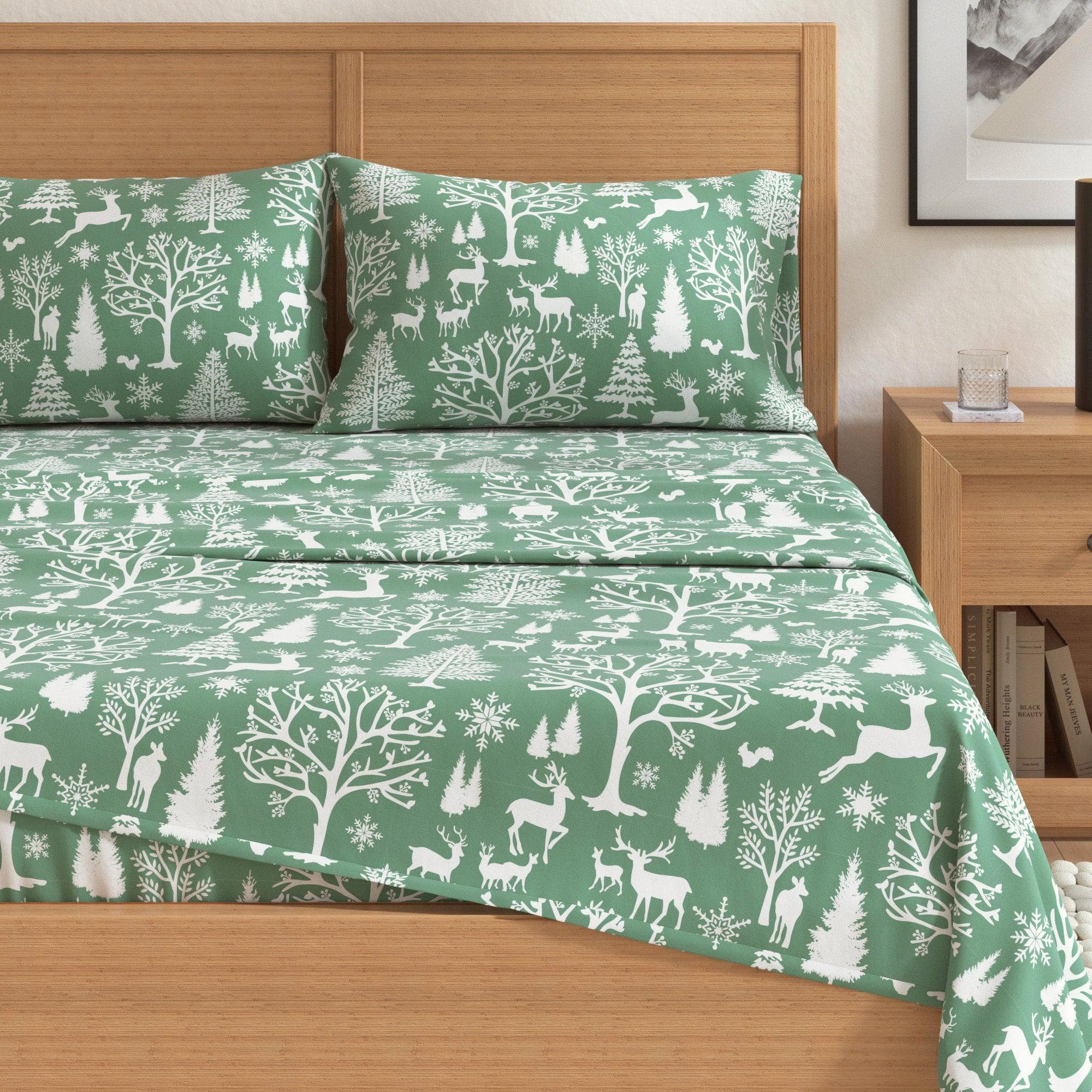 4-Piece Turkish Cotton Flannel Sheet - Fall & Christmas Sheets