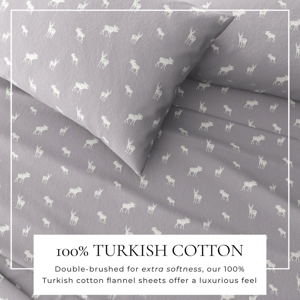 4-Piece Turkish Cotton Flannel Sheet - Fall & Christmas Sheets
