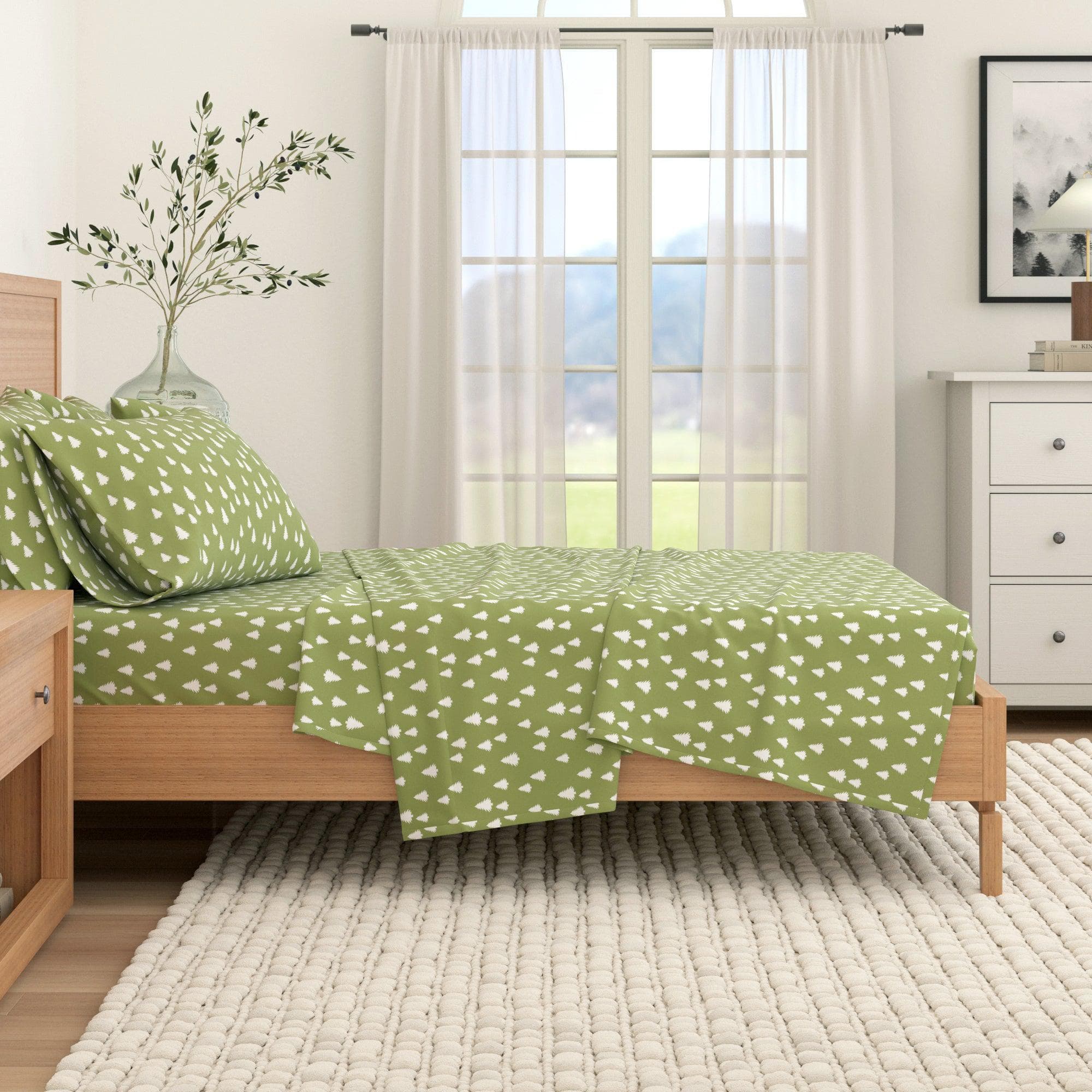 4-Piece Turkish Cotton Flannel Sheet - Fall & Christmas Sheets