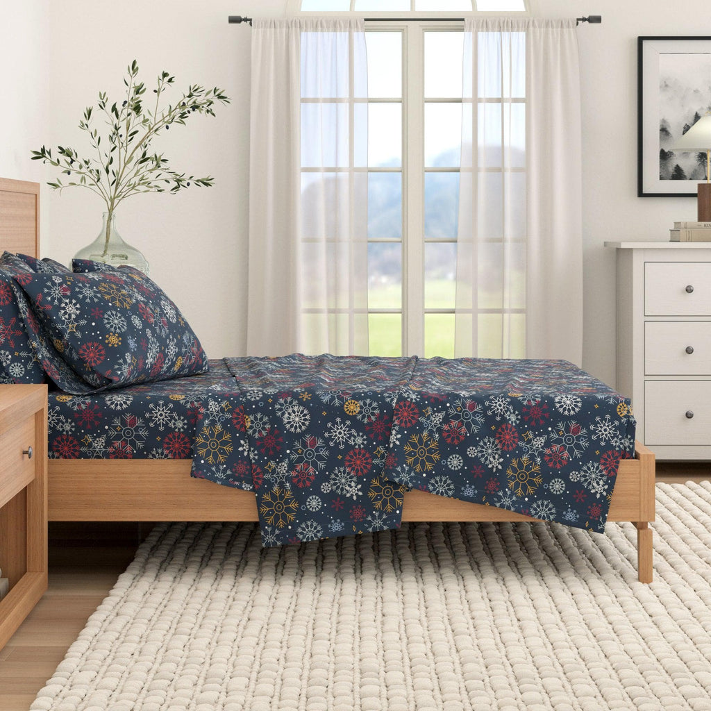 4-Piece Turkish Cotton Flannel Sheet - Fall & Christmas Sheets