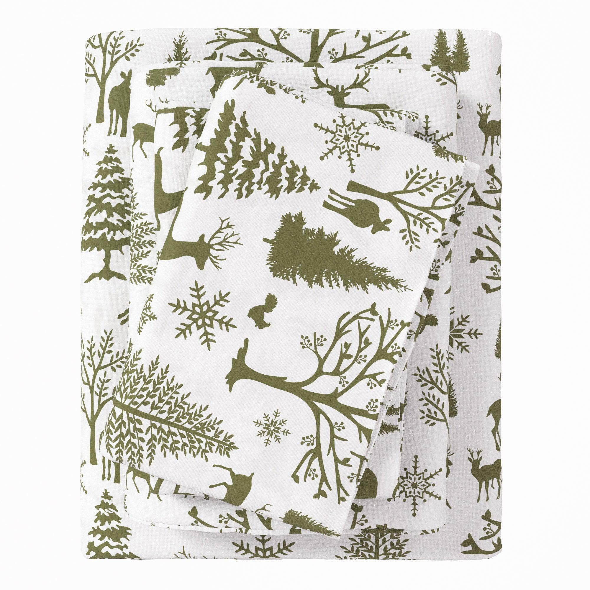 4-Piece Turkish Cotton Flannel Sheet - Fall & Christmas Sheets