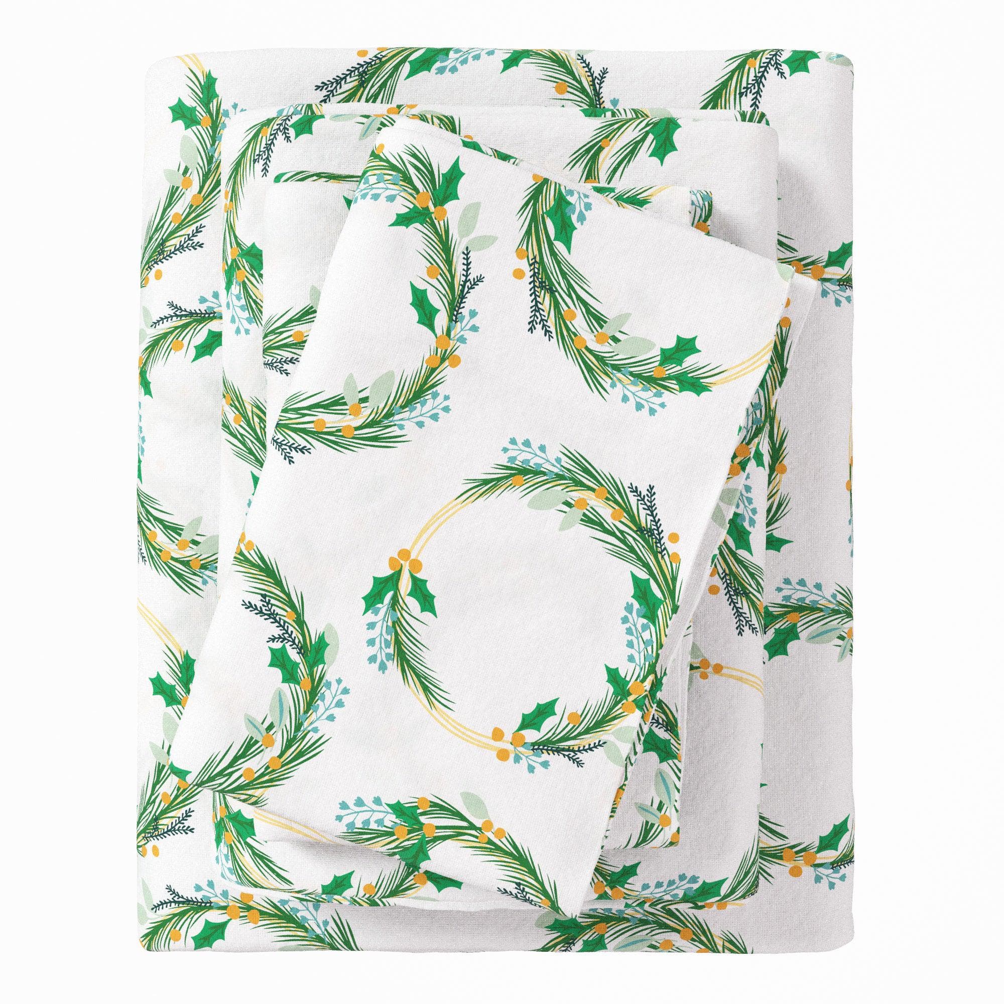 4-Piece Turkish Cotton Flannel Sheet - Fall & Christmas Sheets