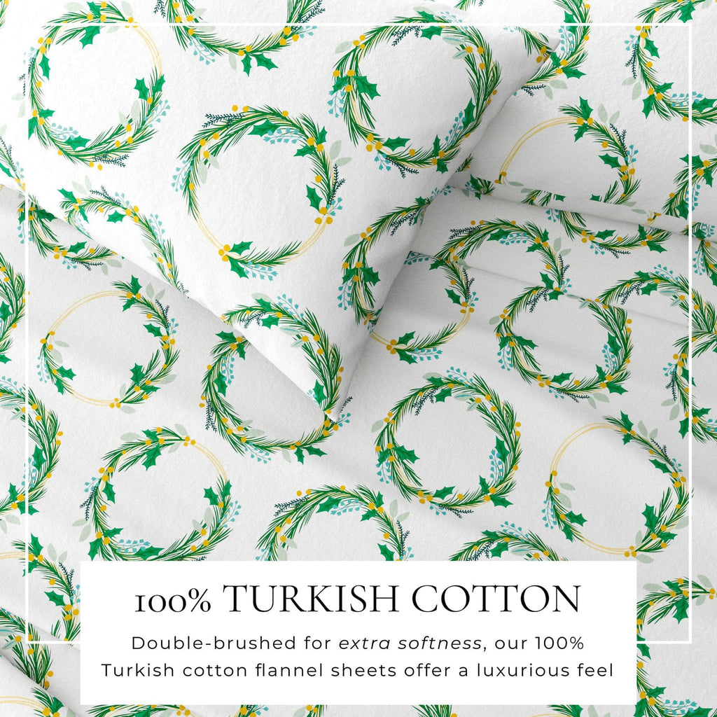4-Piece Turkish Cotton Flannel Sheet - Fall & Christmas Sheets