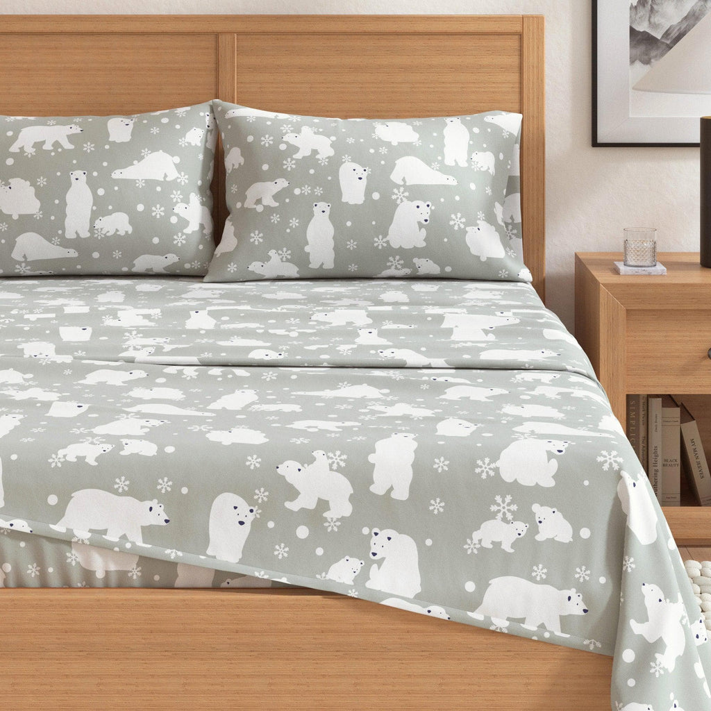 4-Piece Turkish Cotton Flannel Sheet - Fall & Christmas Sheets