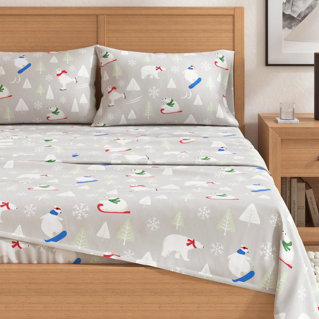 4-Piece Turkish Cotton Flannel Sheet - Fall & Christmas Sheets
