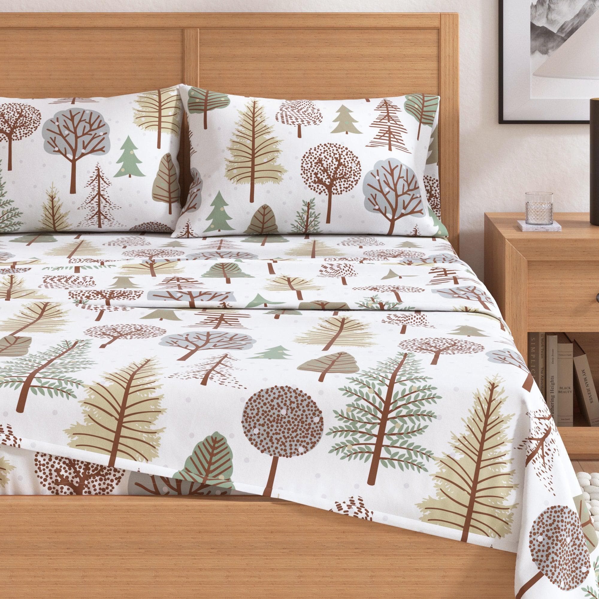 4-Piece Turkish Cotton Flannel Sheet - Fall & Christmas Sheets