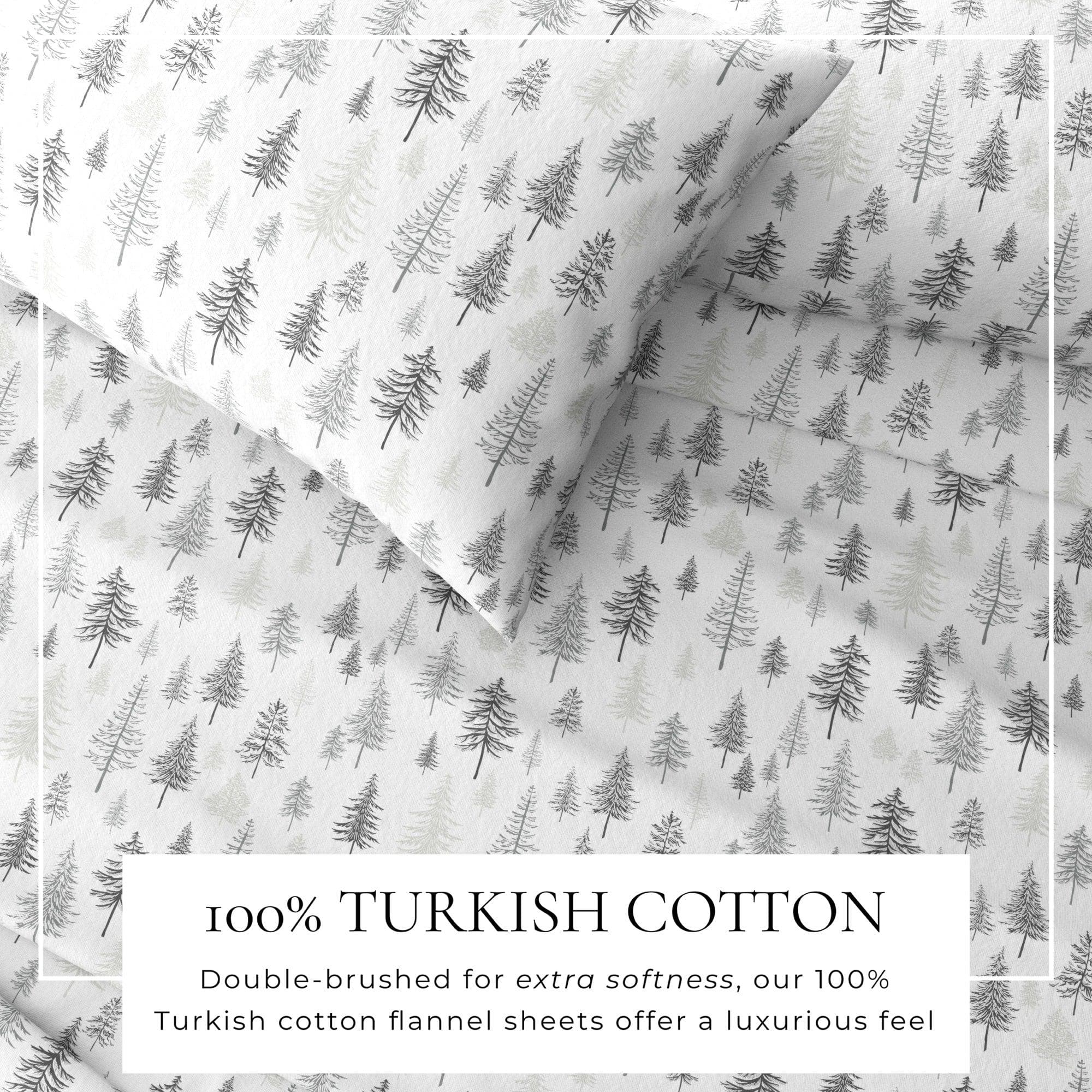 4-Piece Turkish Cotton Flannel Sheet - Fall & Christmas Sheets