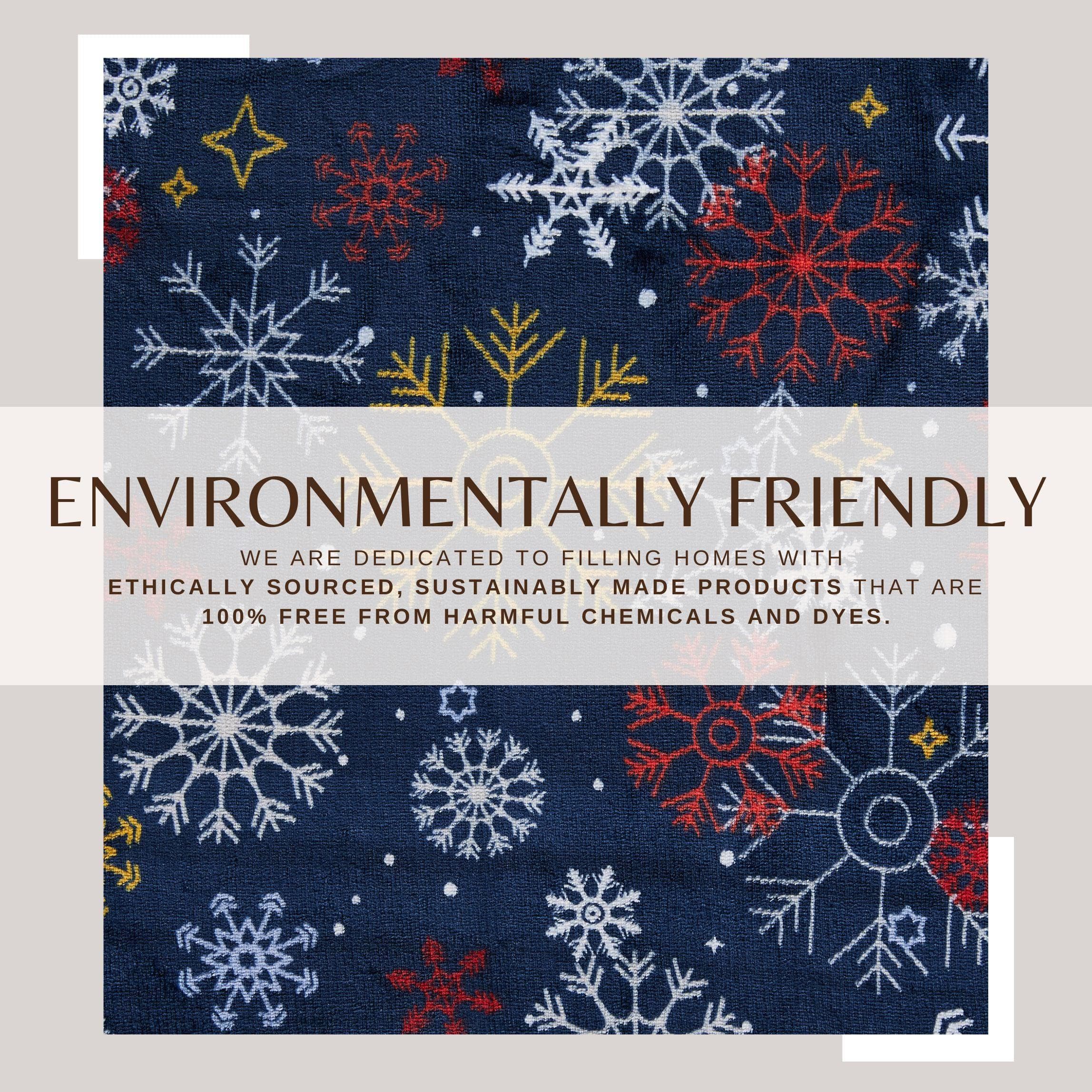 Christmas Sherpa Throw Blanket - Festive Christmas Themed Bedding