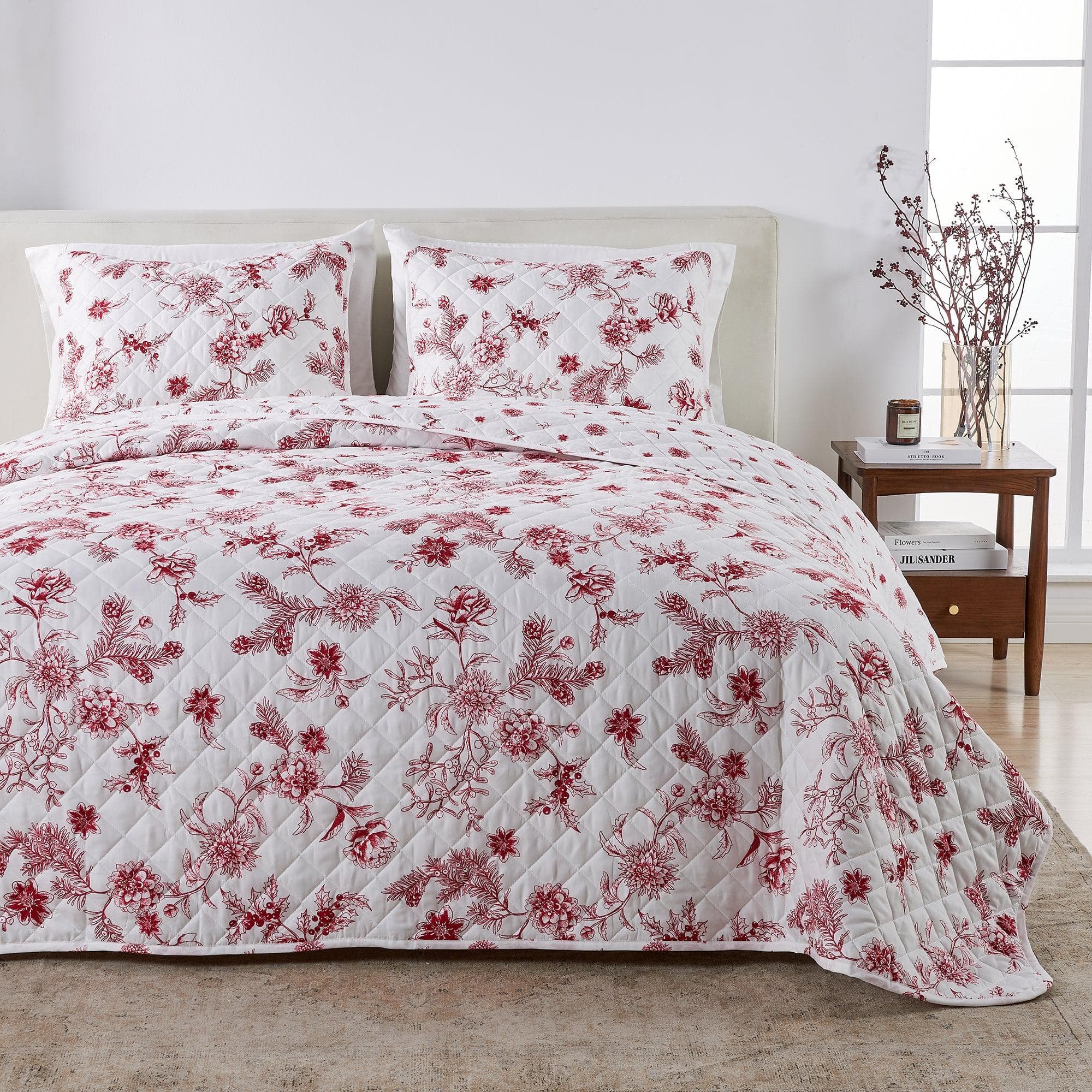 Colorful Christmas Quilt Set - Christmas Holiday Quilts