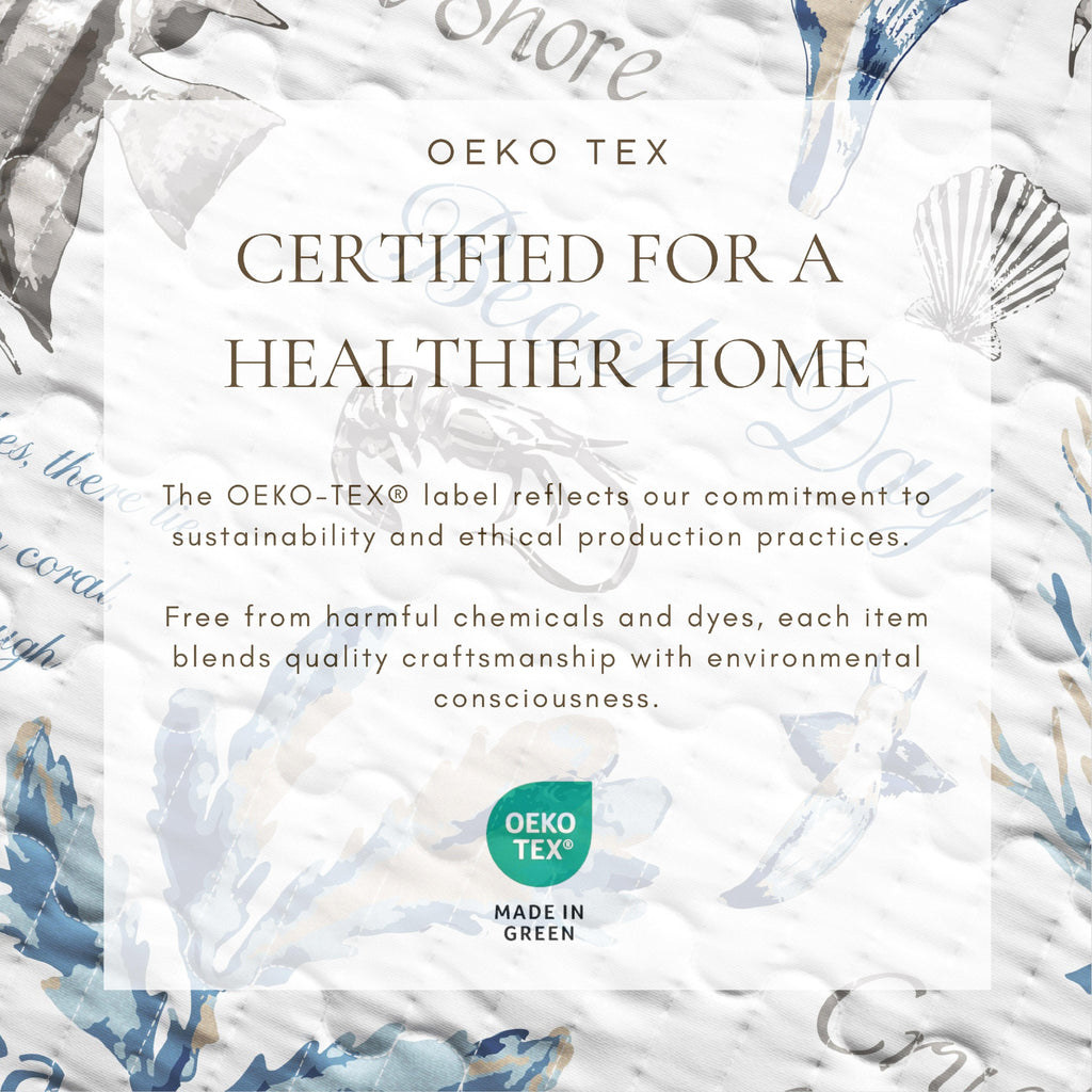 Stripe & Ocean Story Coastal Quilt Set - Coastal Blue Bedding Sets