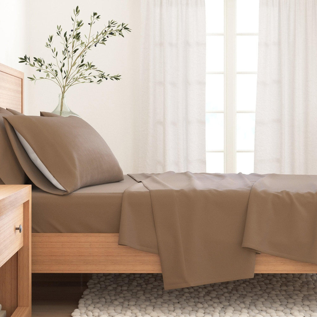 Turkish Cotton Flannel Sheets - Solid Flannel Sheet Sets - Solid Colors
