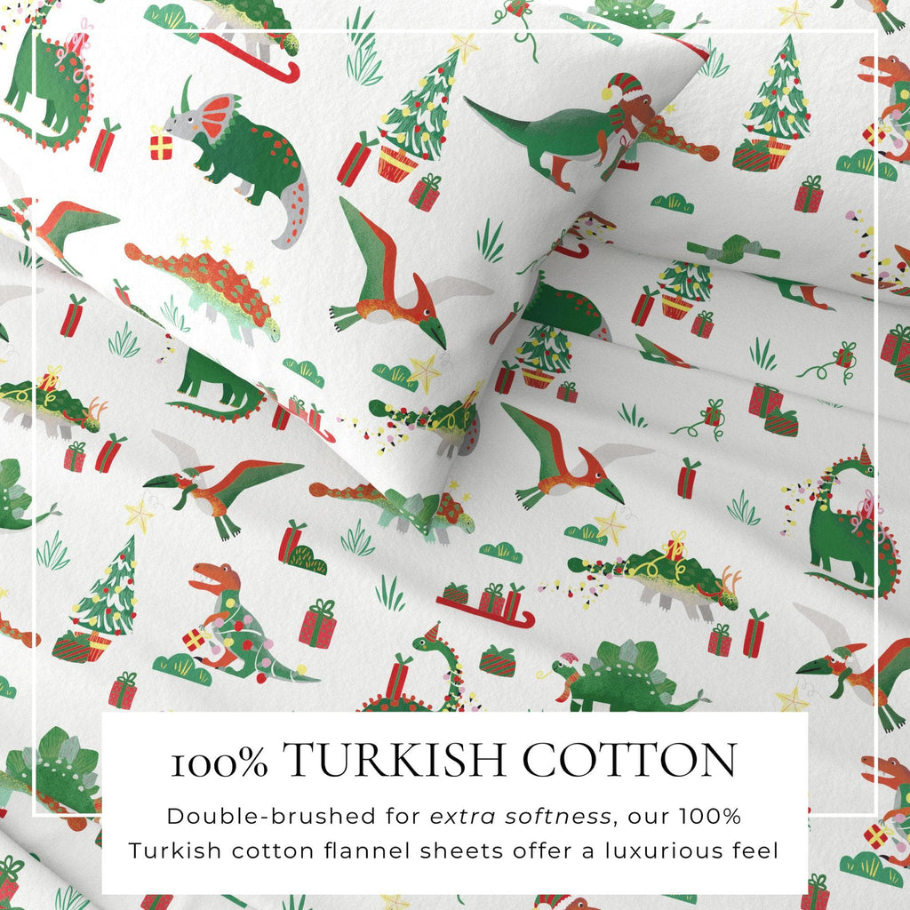 4-Piece Turkish Cotton Christmas Flannel Sheet - Christmas Sheets