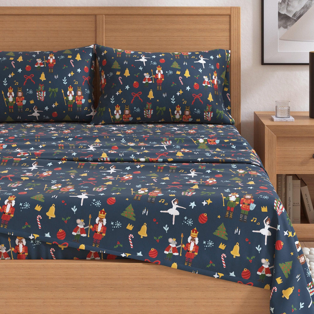 4-Piece Turkish Cotton Christmas Flannel Sheet - Christmas Sheets