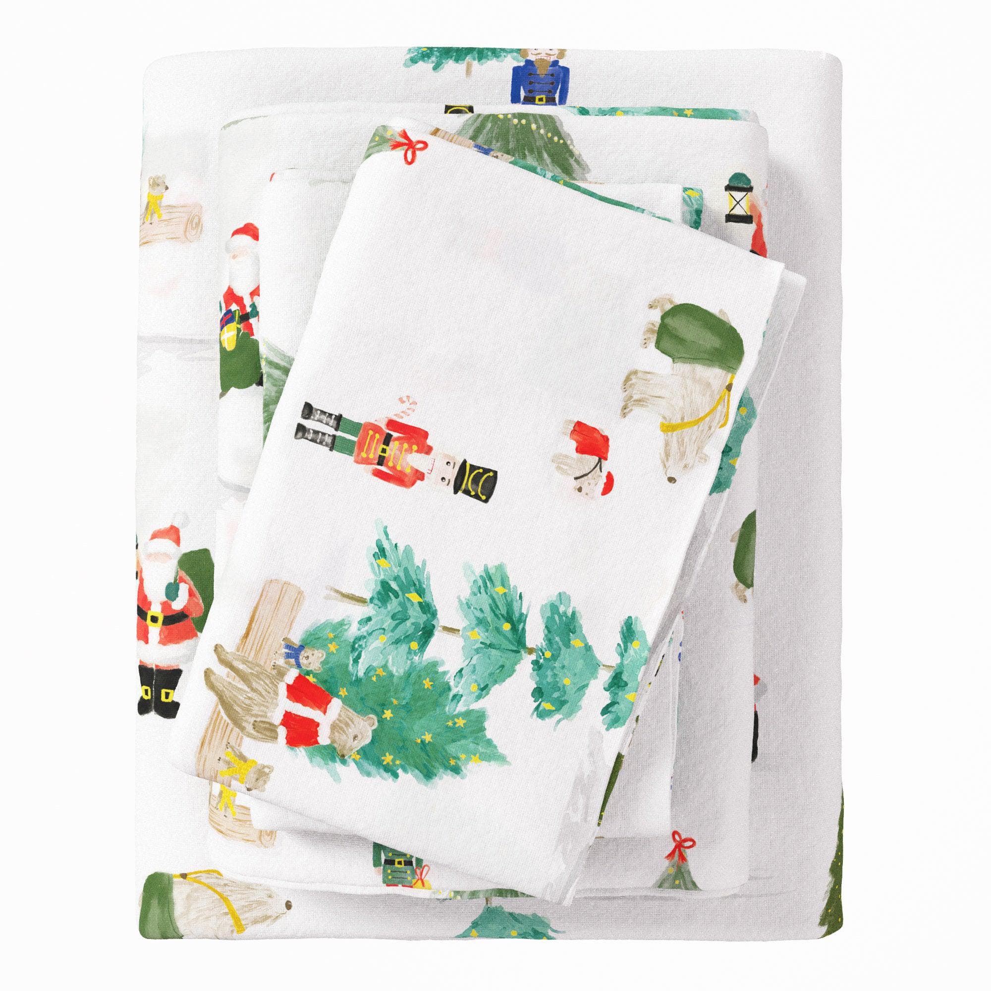 4-Piece Turkish Cotton Flannel Sheet - Fall & Christmas Sheets