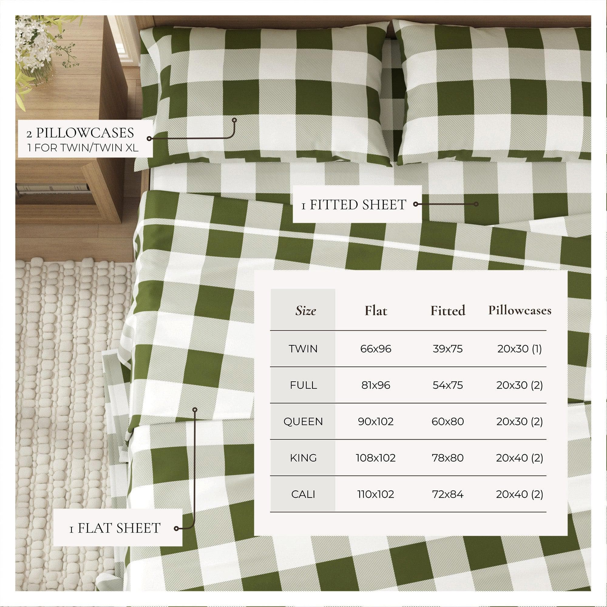 Turkish Cotton Flannel Sheets - Fall & Christmas Themed Flannel Sheets