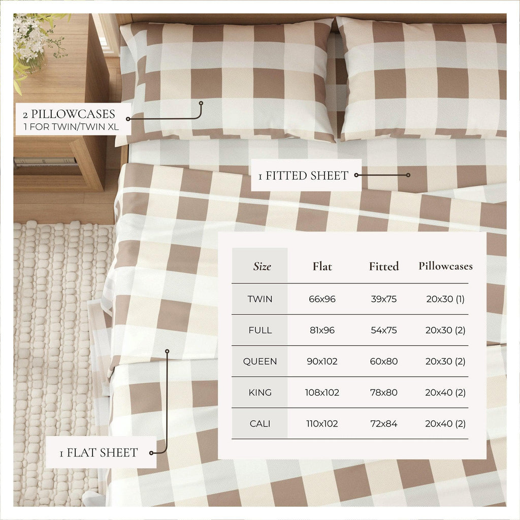 Turkish Cotton Flannel Sheets - Fall & Christmas Themed Flannel Sheets