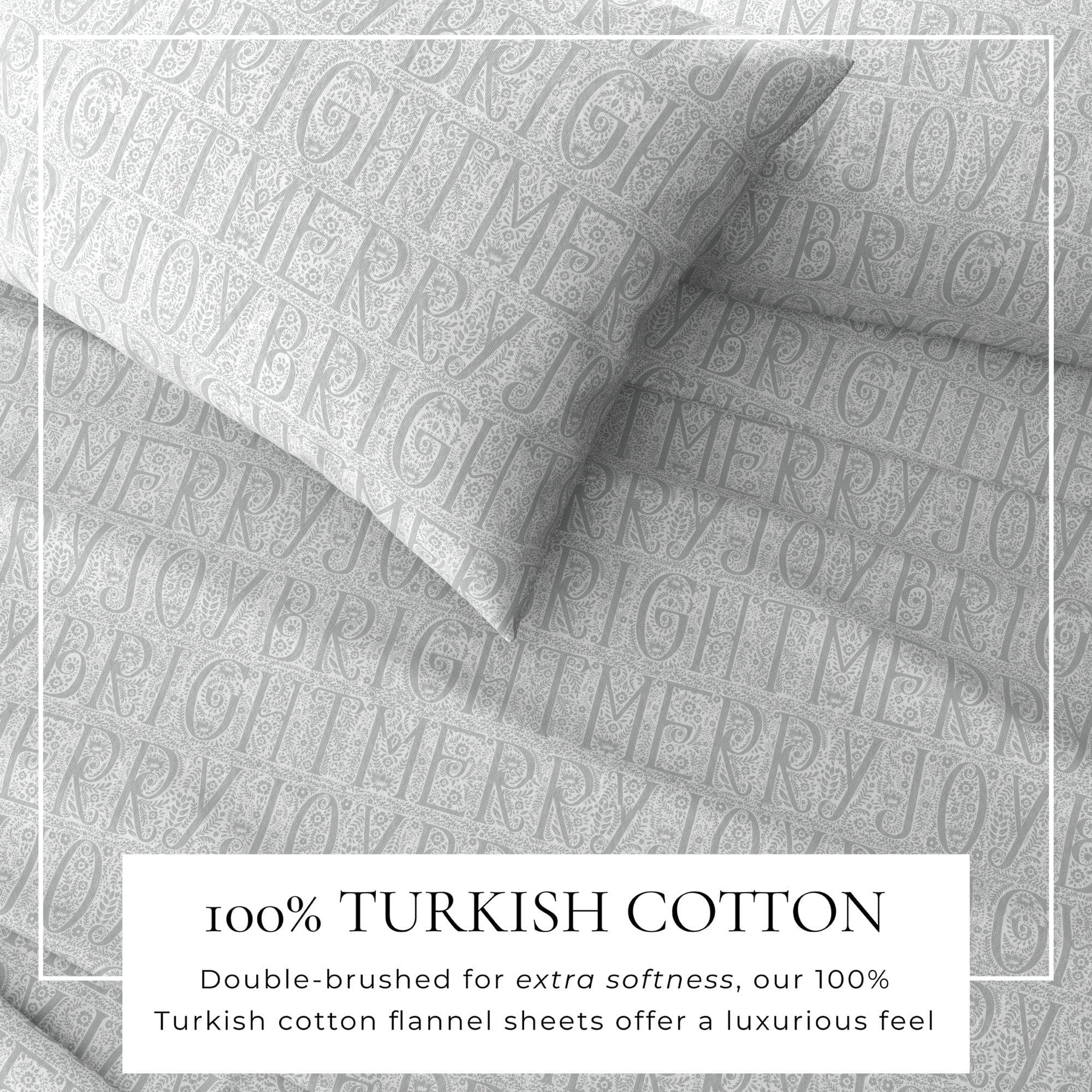 Turkish Cotton Flannel Sheets - Fall & Christmas Themed Flannel Sheets