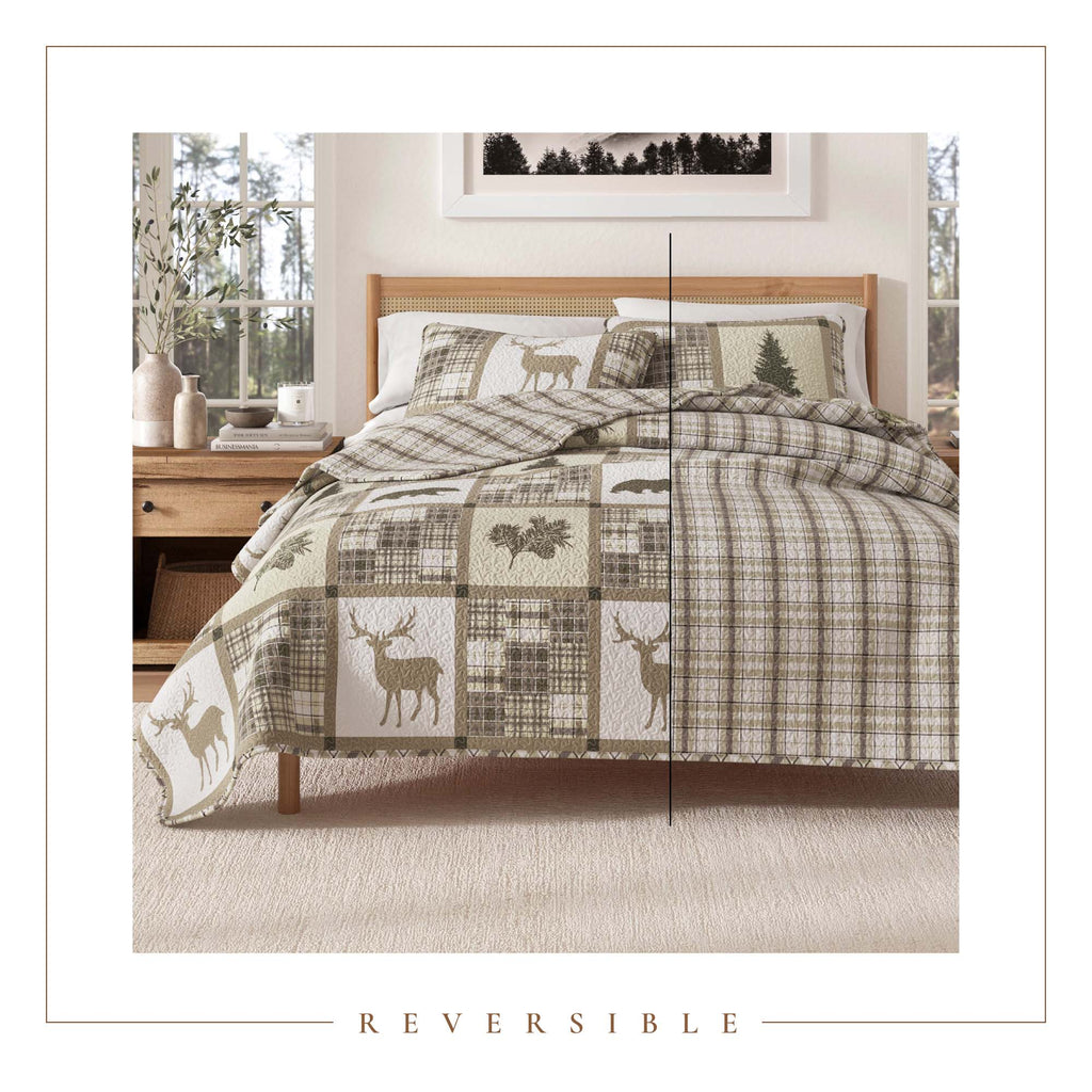 "Lodge Quilt - Deer, Bear and Tree Themed Quilts"