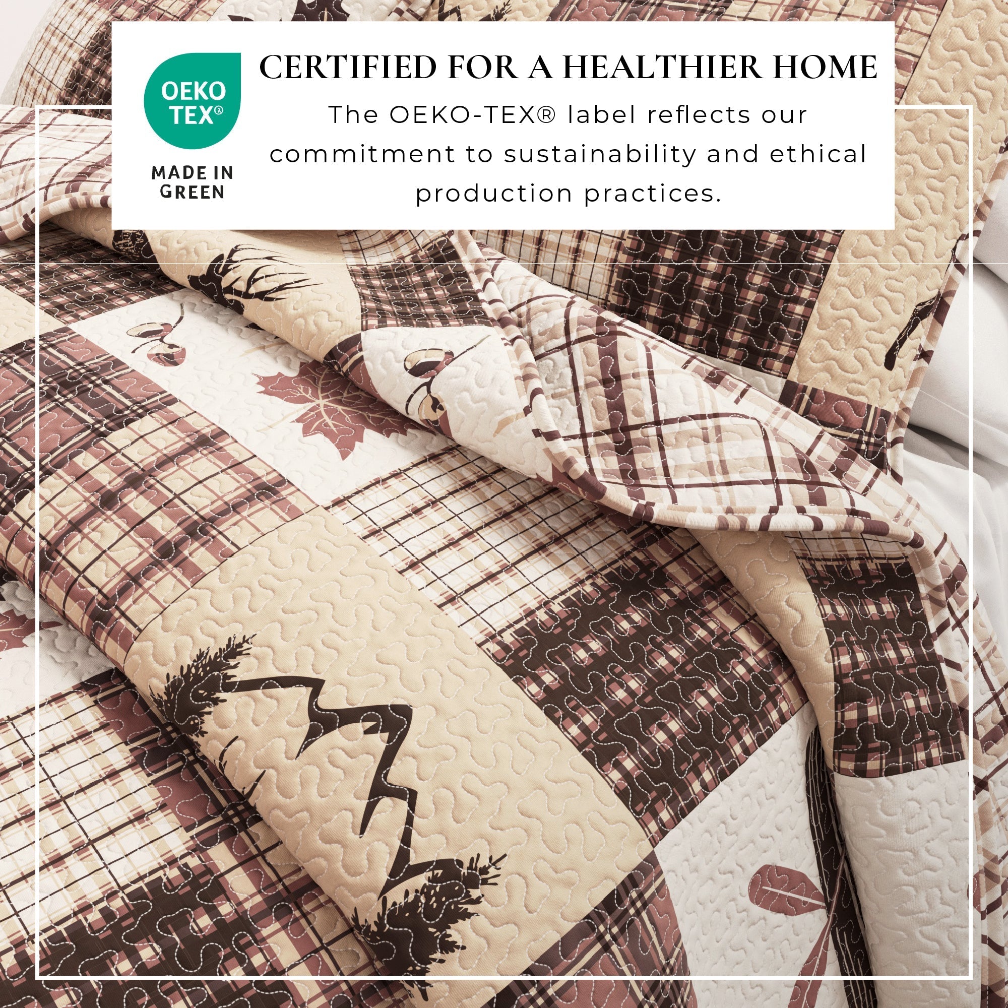 Redwood Lodge 3 Piece Quilt Set - Fall Quilts